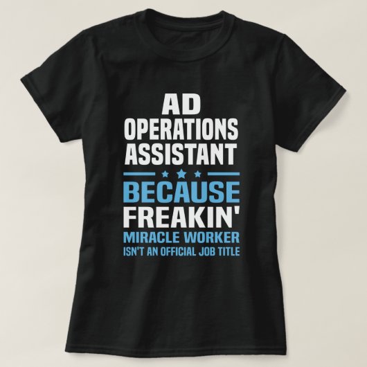 T-shirt Assistant Opérations (Design devant)