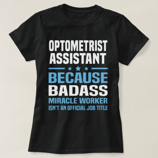 T-shirt Assistant Optométriste (Design devant)