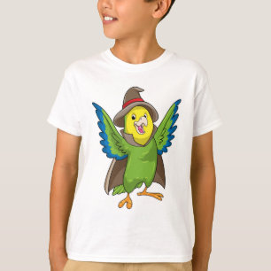 T-shirt Assistant Parrot en tant qu'assistant avec Casquet