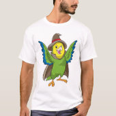 T-shirt Assistant Parrot en tant qu'assistant avec Casquet (Devant)
