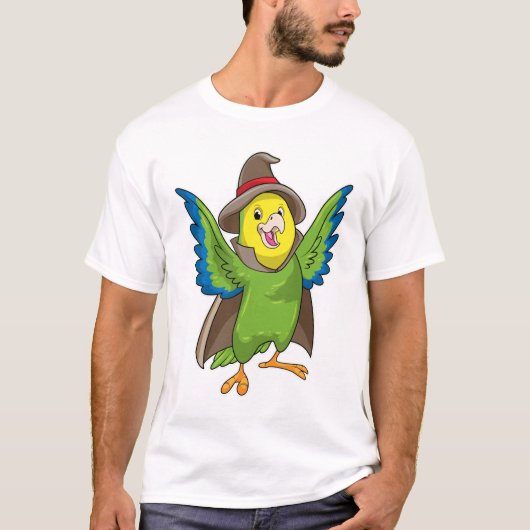 T-shirt Assistant Parrot en tant qu'assistant avec Casquet (Devant)