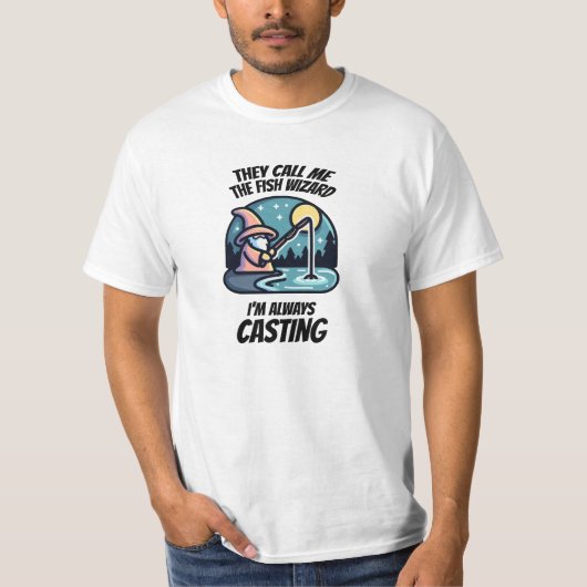 T-shirt Assistant Poisson - Toujours lancer (Devant)