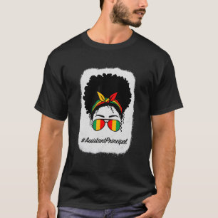 T-shirt Assistant Principal Afro Job Title School Worker W