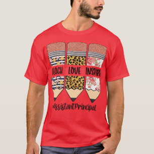 T-shirt Assistant Principal Retourner À L'École Enseigner 