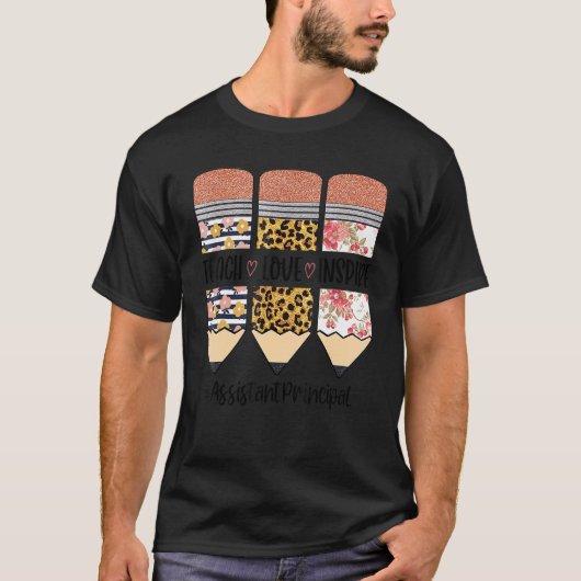 T-shirt Assistant Principal Retourner À L'École Enseigner  (Devant)