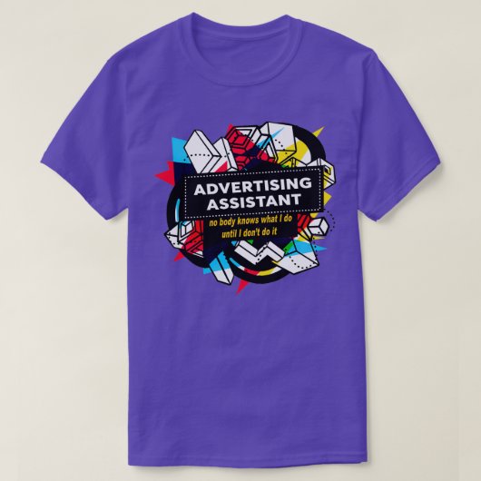 T-SHIRT ASSISTANT PUBLICITAIRE (Design devant)