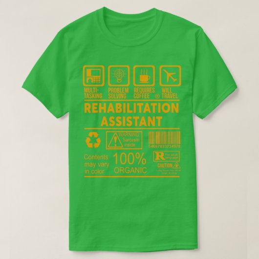 T-SHIRT ASSISTANT RÉADAPTATION NICE DESIGN 2017 (Design devant)