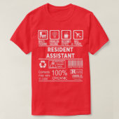 T-SHIRT ASSISTANT RÉSIDENT NICE DESIGN 2017 (Design devant)