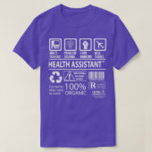 T-shirt Assistant Santé Multi-Tasking Certified Job Don I (Design devant)