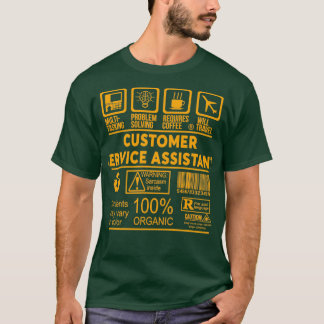T-SHIRT ASSISTANT SERVICE CLIENT NICE DESIGN 2017