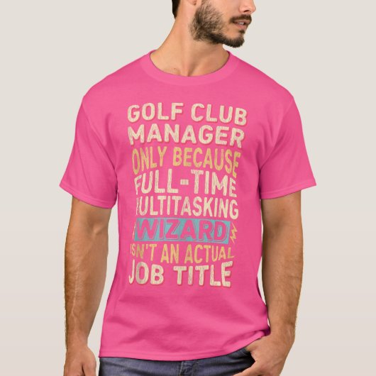 T-shirt Assistant Titre du travail Citation Funny Golf Clu (Devant)