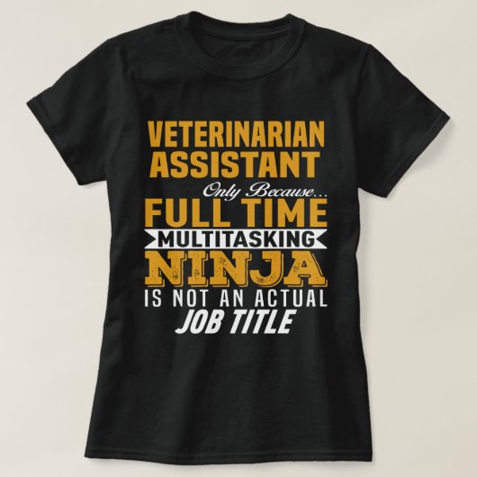 T-shirt Assistant vétérinaire (Design devant)