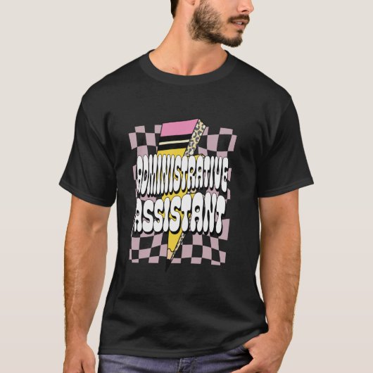 T-shirt Assistante administrative Bureau de l'école Admin  (Devant)