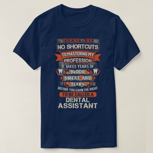 T-shirt Assistante dentaire fière (Design devant)