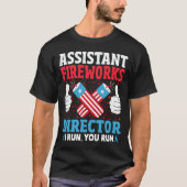 T-shirt Assistante Fireworks Expert Je Vous Exécute (Devant)