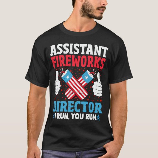 T-shirt Assistante Fireworks Expert Je Vous Exécute (Devant)