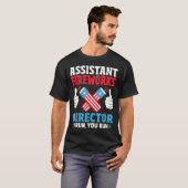 T-shirt Assistante Fireworks Expert Je Vous Exécute (Devant entier)