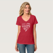 T-shirt Assistante pédagogique mignonne  (Devant entier)