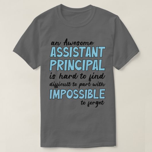 T-shirt Assistante principale Citation principale Principa (Design devant)
