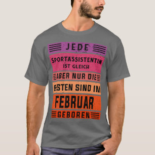 T-shirt Assister anniversaire Février né sports assi