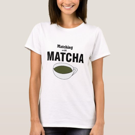 T-shirt Associer avec le thé vert Matcha (Devant)