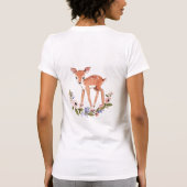 T-shirt assorti de petits cerfs communs (Dos)