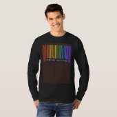 T-shirt Assume Nothing Barcode Gay Pride Flag Coming Out I (Devant entier)