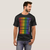 T-shirt Assume Nothing Gay Pride Flag Rainbow Barcode Prid (Devant entier)