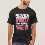 T-shirt Assurance Femme Connaît Tout Sur Les Billets Assur (Devant)