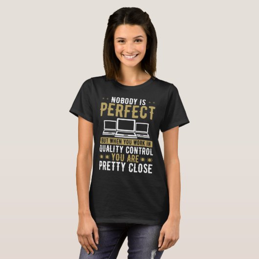 T-shirt Assurance qualité du test du code d'essai techniqu (Devant entier)