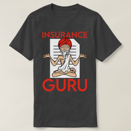 T-shirt Assurances du conseiller financier Guru Broker (Design devant)