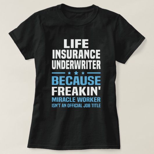 T-shirt assureur (Design devant)