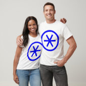 T-shirt Astérisque encerclé (Unisexe)