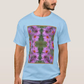 T-shirt Asters roses sauvages (Devant)