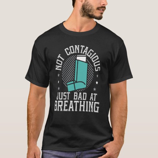 T-shirt Asthma Awareness Breathing Wheezing Asthma Warrior (Devant)