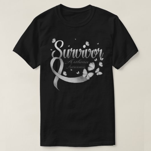 T-shirt Asthme survivant (Design devant)