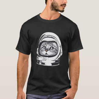 T-shirt Astro Cat Unisex | L'âge de l'espace Tête