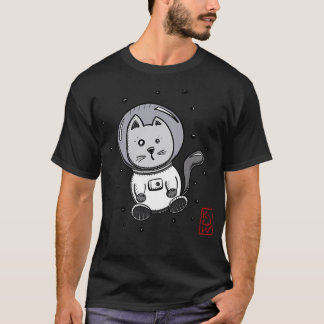 T-shirt Astro Chat - Chat Spatial Flottant Dans L'Espace -