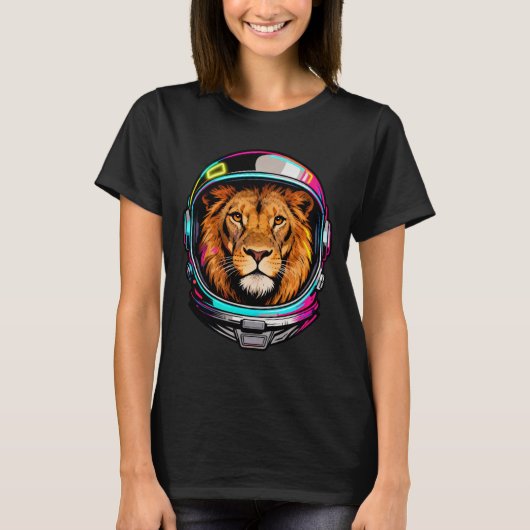 T-shirt Astro Lion Couleur. (Devant)