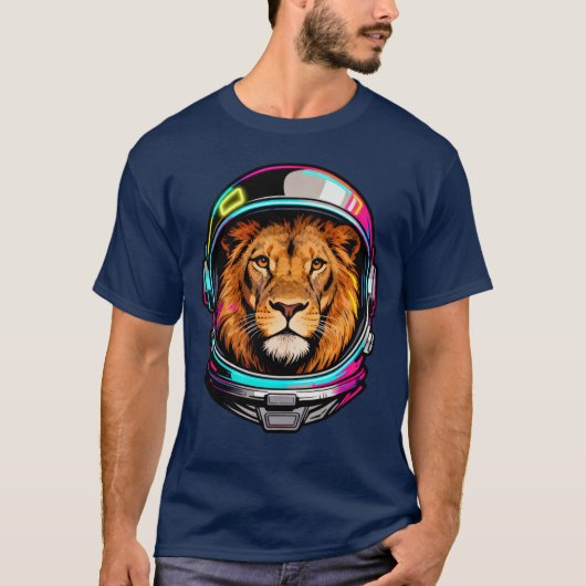 T-shirt Astro Lion Couleur. (Devant)