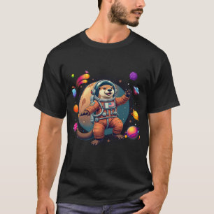 T-shirt Astro-Otter : L'adorable Otter Astronaut explore l