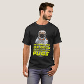 T-shirt Astro Pug - Pug astronaute spatial - Cadeau drôle (Devant entier)
