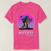 T-shirt Astro Zombies Vapor Vave Transparent Arrière - pla (Design devant)