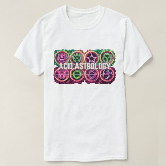 T-shirt Astrologie acide - Signes étoile (Design devant)