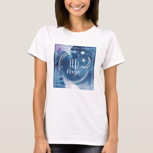 T-shirt Astrologie de l'aquarelle - Virgo (Devant)