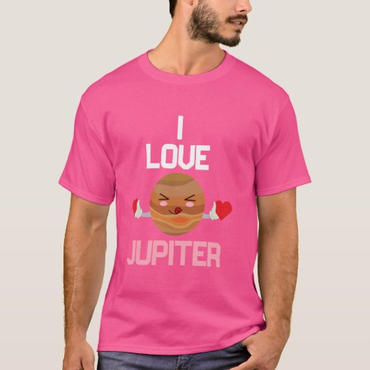 T-shirt Astrologie du système solaire Jupiter Planet Space (Devant)