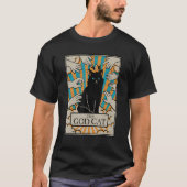 T-shirt Astrologie Le Dieu Chat Goth Tarot Card Reader Sor (Devant)