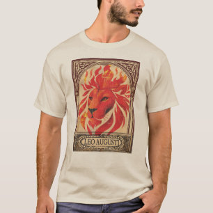 T-shirt astrologie Lion anniversaire août zodiaque lion fe