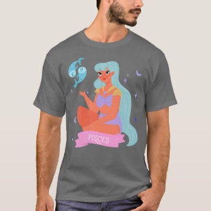 T-shirt Astrologie Poissons Femmes Horoscope Femmes Ados B