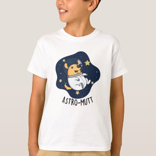 T-shirt Astromutt Funny Chien Astronaut Pun (Devant)